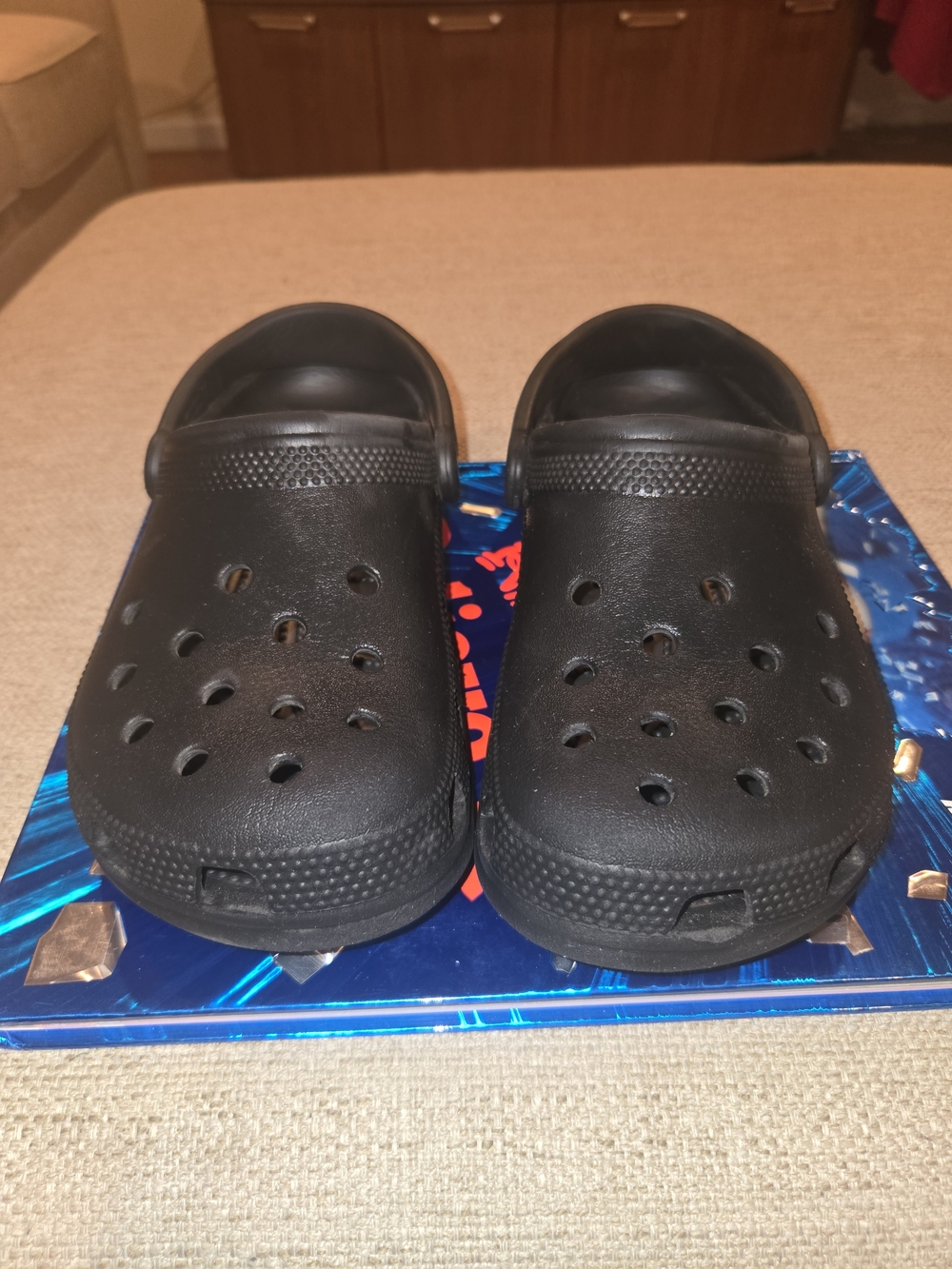 CROCS Kids Classic Black Slip-On Clogs